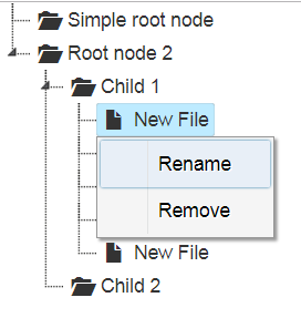 Context Menu For File Type Node