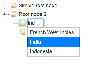 jsTree with autocomplete box